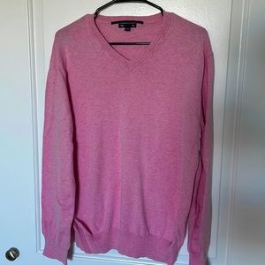 Gap pink v-neck pullover sweater LARGE